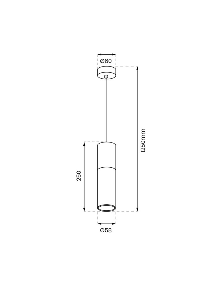 Single pendant lamps - Milagro Ricky Pendant Lamp Gold 1xGU10 ML0845 - product kolory-swiatla.pl 5