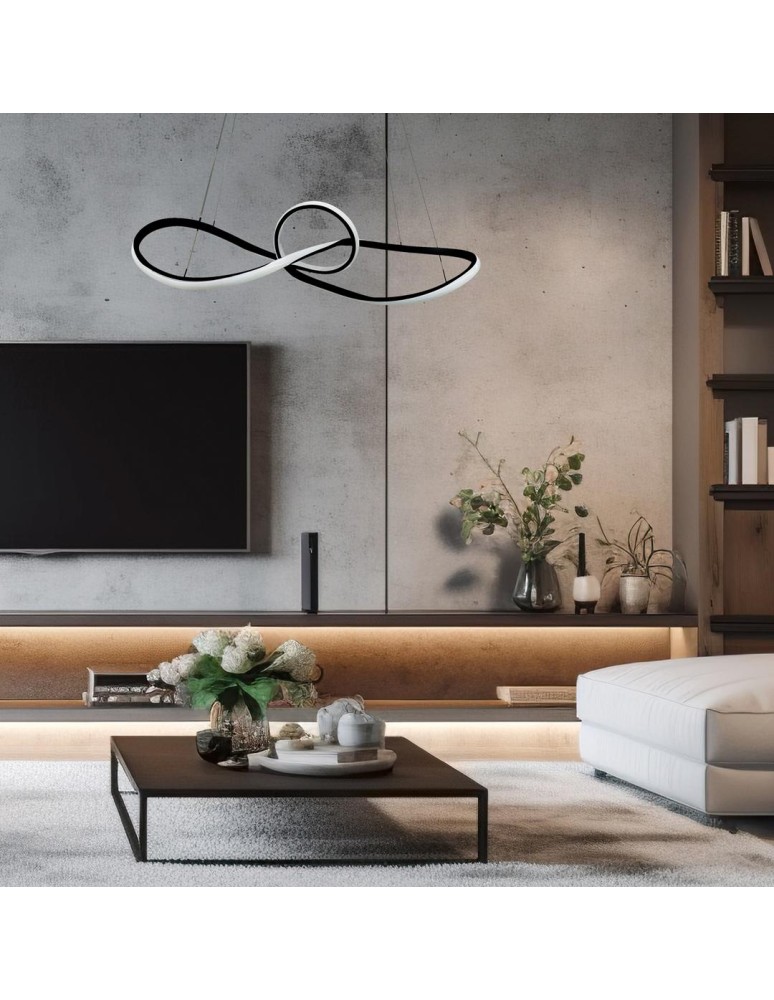 Modern pendant lamps - Milagro Marco Black 42W LED pendant lamp ML8116 - product kolory-swiatla.pl 3