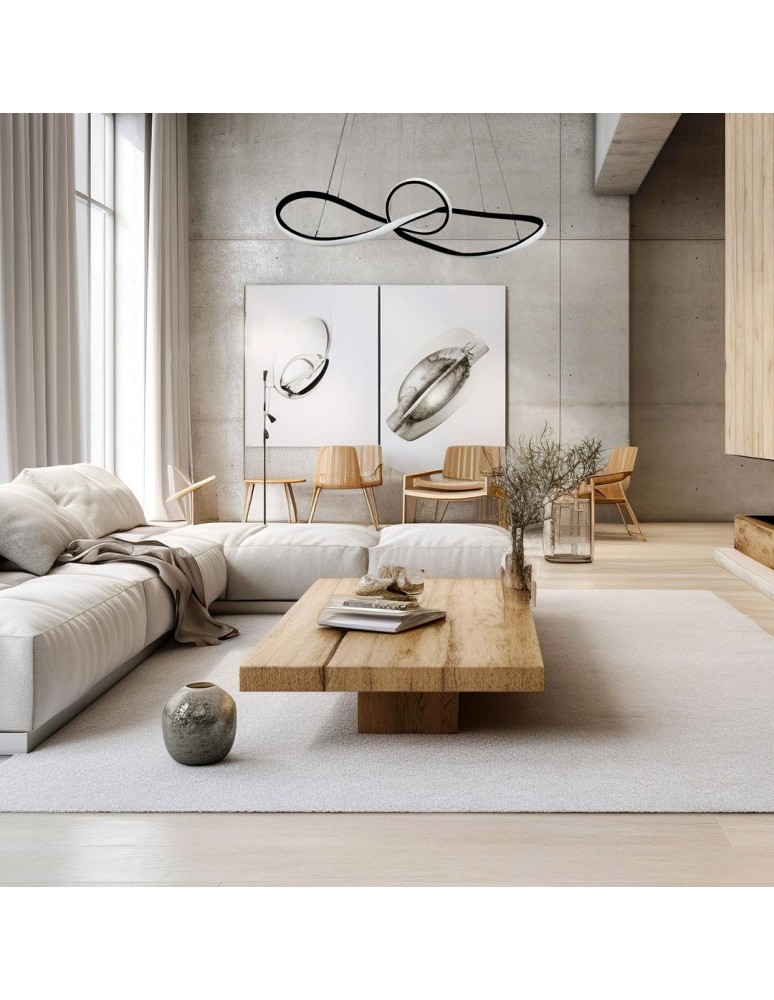 Modern pendant lamps - Milagro Marco Black 42W LED pendant lamp ML8116 - product kolory-swiatla.pl 4