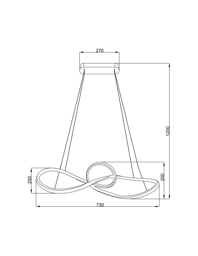 Modern pendant lamps - Milagro Marco Black 42W LED pendant lamp ML8116 - product kolory-swiatla.pl 5