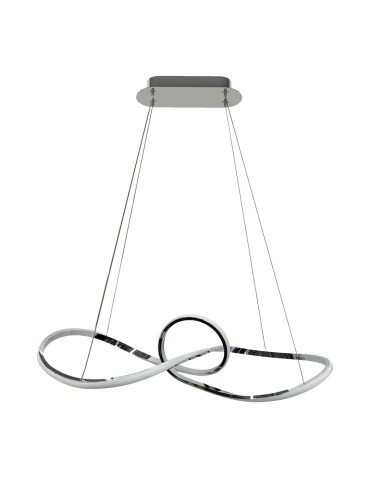 Milagro Marco Chrome 42W LED pendant lamp ML8117
