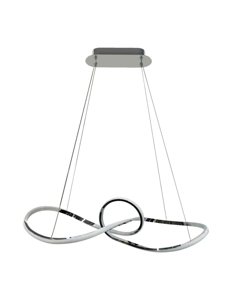 Modern pendant lamps - Milagro Marco Chrome 42W LED pendant lamp ML8117 - product kolory-swiatla.pl 1
