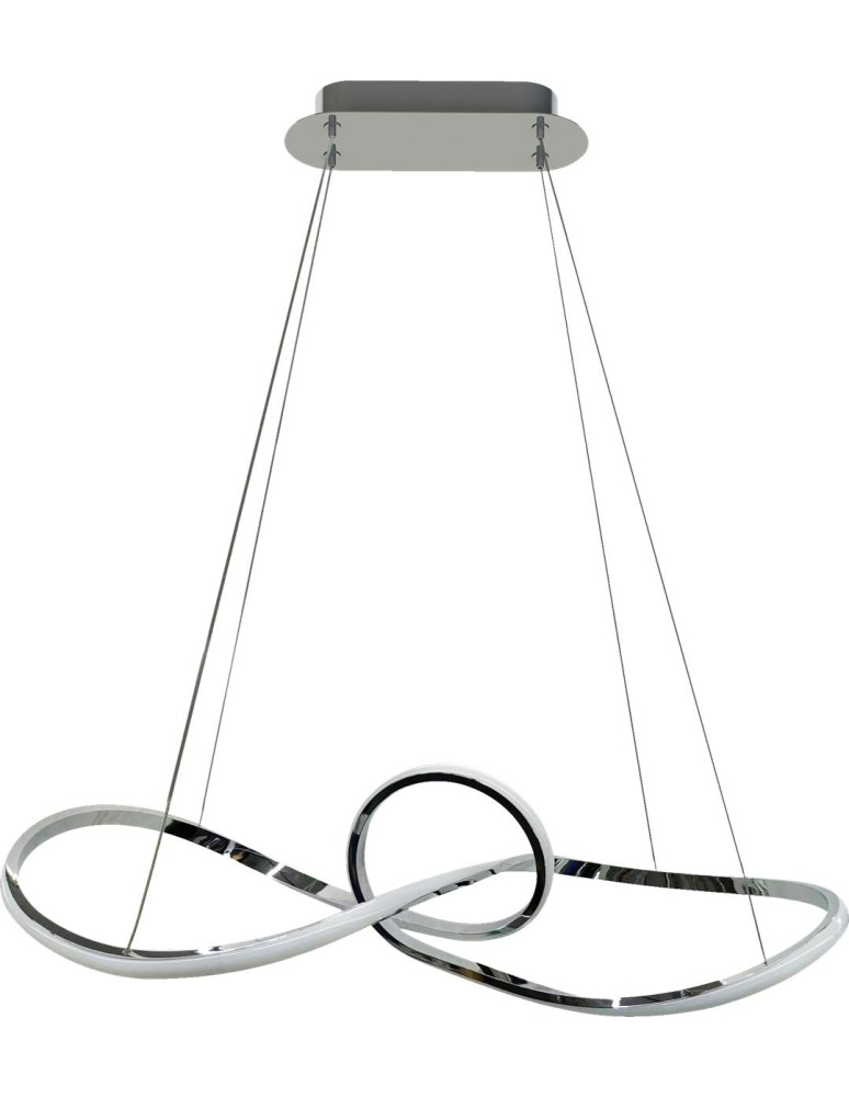 Modern pendant lamps - Milagro Marco Chrome 42W LED pendant lamp ML8117 - product kolory-swiatla.pl 6