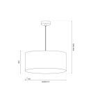 Pendant lamps with lampshade - Milagro Blossom pendant lamp 1xE27 MLP0870 - product 5