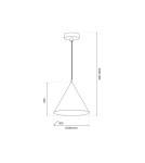 Classic pendant lamps - Milagro Bosco pendant lamp 1xE27 MLP0871 - product 5