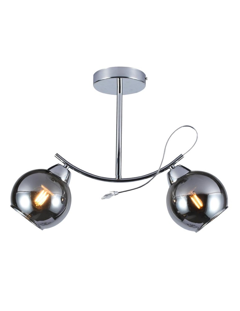 Glass sphere chandelier - Milagro Connor 2xE27 ceiling lamp MLP0873 - product kolory-swiatla.pl 1
