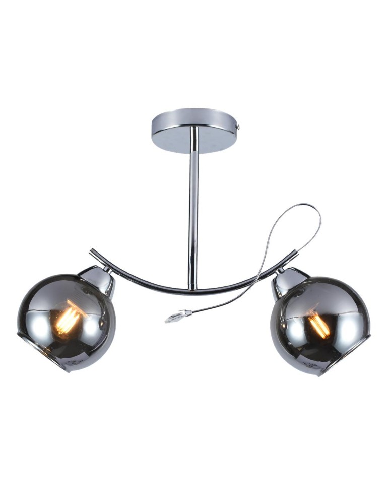 Glass sphere chandelier - Milagro Connor 2xE27 ceiling lamp MLP0873 - product kolory-swiatla.pl 6