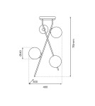 Ceiling lamps spheres - Milagro 4xE14 INTER ceiling lamp MLP0974 - product 5