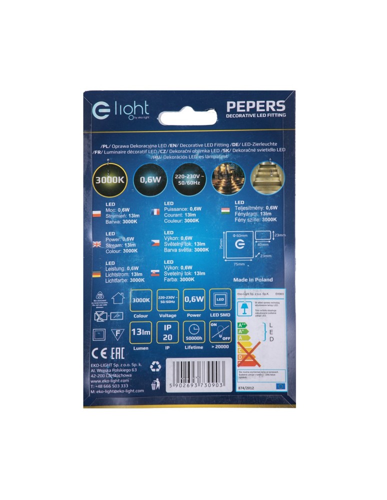 Stair step lighting - Eco-Light PEPERS Warm Color 3000K EKS0903 - product kolory-swiatla.pl 5