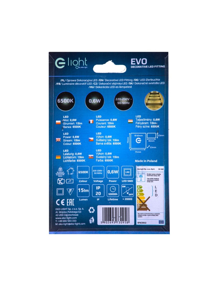 Stair step lighting - Eco-Light EVO Cold Color 6500K EKS0958 - product kolory-swiatla.pl 5