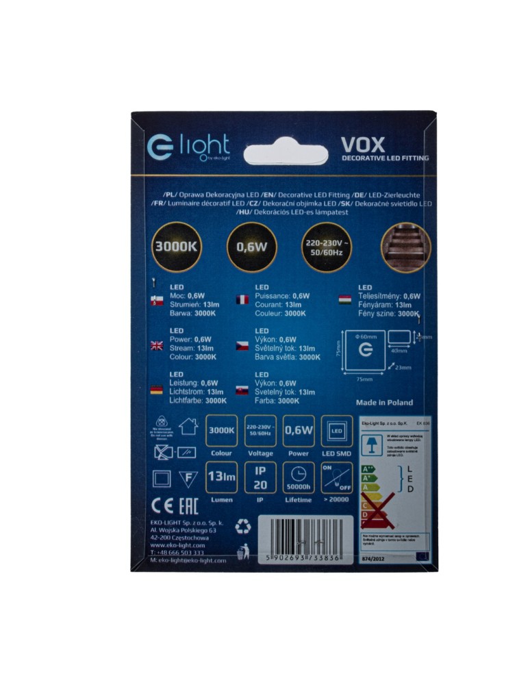Stair step lighting - Eko-Light VOX Warm Color 3000K EKS3836 - product kolory-swiatla.pl 5