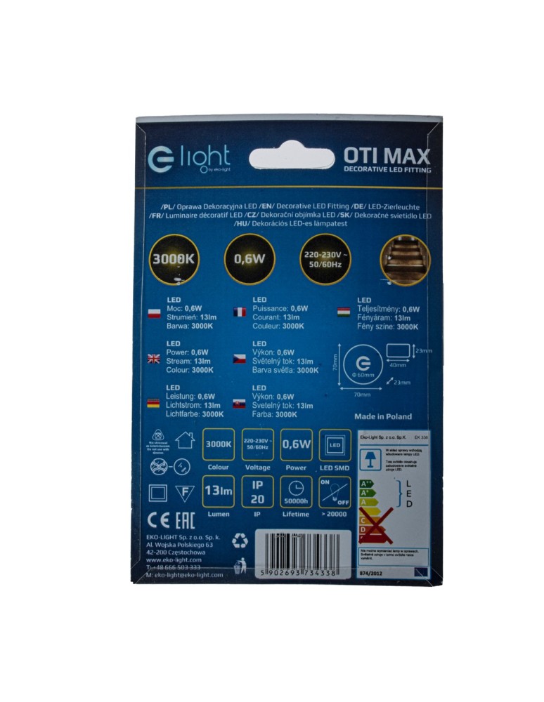 Stair step lighting - Eko-Light OTI MAX Warm Color 3000K EKS4338 - product kolory-swiatla.pl 5