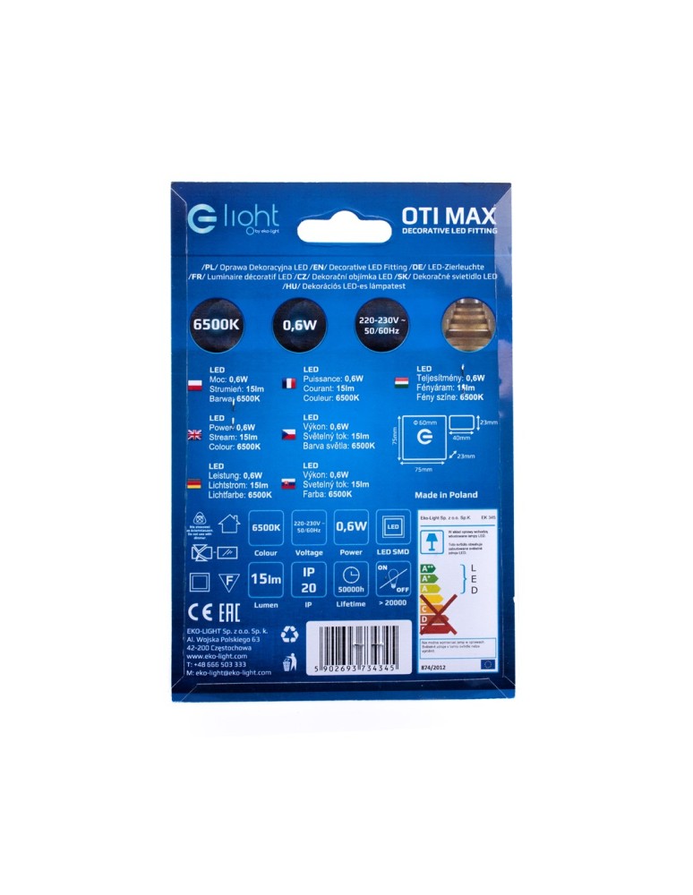 Stair step lighting - Eko-Light OTI MAX Cold Color 6500K EKS4345 - product kolory-swiatla.pl 6