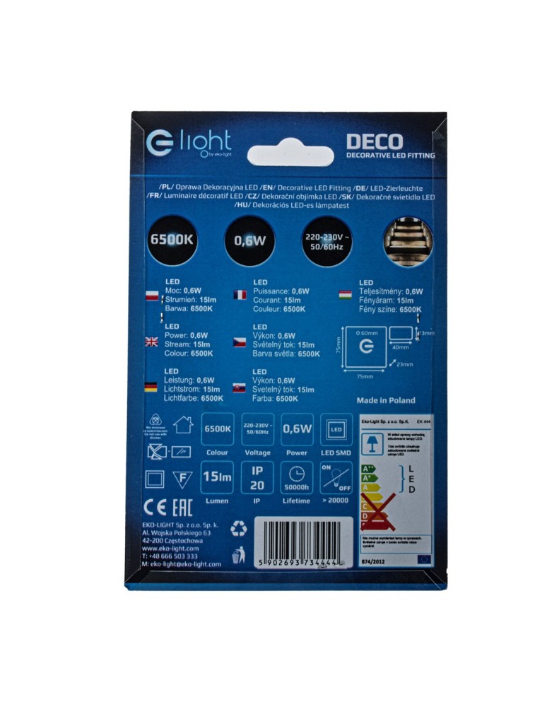 Stair step lighting - Eco-Light DECO Cold Color 6500K EKS4444 - product kolory-swiatla.pl 5