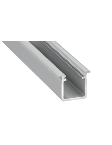 ECO-LIGHT SILVER ALUMINIUM PROFILE TYPE G 2m + SILVER GLASS EKPR0125