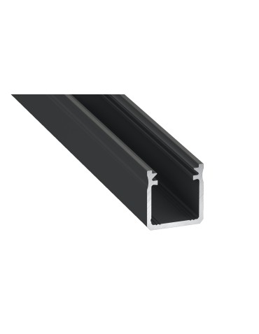 Eko-Light ALUMINIUM PROFILE BLACK TYPE Y 1m + MIRACLE GLASS EKPR6336