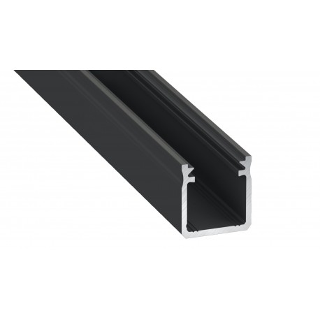 Eko-Light PROFIL ALUMINIOWY Czarny TYP Y 1m + KLOSZ MLECZNY EKPR6336