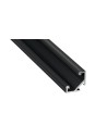 Eko-Light ALUMINIUM PROFILE NAROUGH BLACK TYPE C 1m + MIRACLE GLASS EKPR6350
