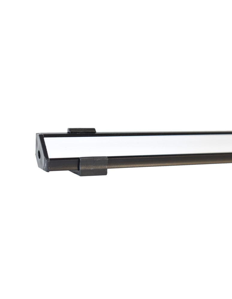 LED profiles - Eko-Light ALUMINIUM PROFILE NAROUGH BLACK TYPE C 1m + MIRACLE GLASS EKPR6350 - product kolory-swiatla.pl 3