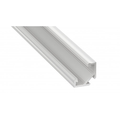 Eko-Light PROFIL ALUMINIOWY NAROŻNY BIAŁY TYP C 1m + KLOSZ MLECZNY EKPR9320