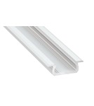 LED profiles - Eko-Light ALUMINIUM PROFILES WHITE TYPE Z 1m + SILK GLASS EKPR1041 - product 1
