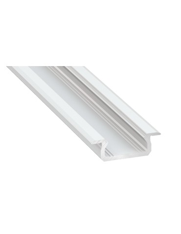 Eko-Light ALUMINIUM PROFILES WHITE TYPE Z 1m + SILK GLASS EKPR1041