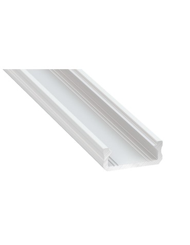 Eko-Light ALUMINIUM PROFILES WHITE TYPE D 1m + MIRACLE GLASS (D WHITE-1M) EKPR1058