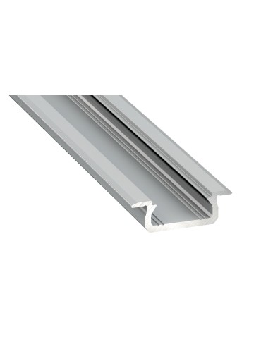 Eko-Light ALUMINIUM PROFILE SILVER TYPE Z 2m + SILVER GLASS EKPR0095