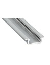 Eko-Light ALUMINIUM PROFILE SILVER TYPE Z 2m + SILVER GLASS EKPR0095