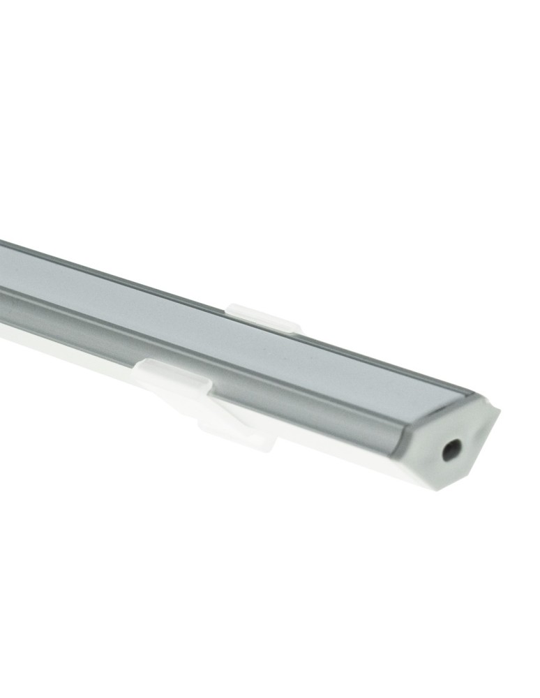 LED profiles - Eko-Light SILVER ALUMINIUM PROFILE TYPE C 2m + SILVER GLASS EKPR0101 - product kolory-swiatla.pl 4