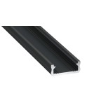 LED profiles - Eko-Light ALUMINIUM PROFILES BLACK TYPE D 1m + MIRACLE GLASS EKPR6398 - product 1
