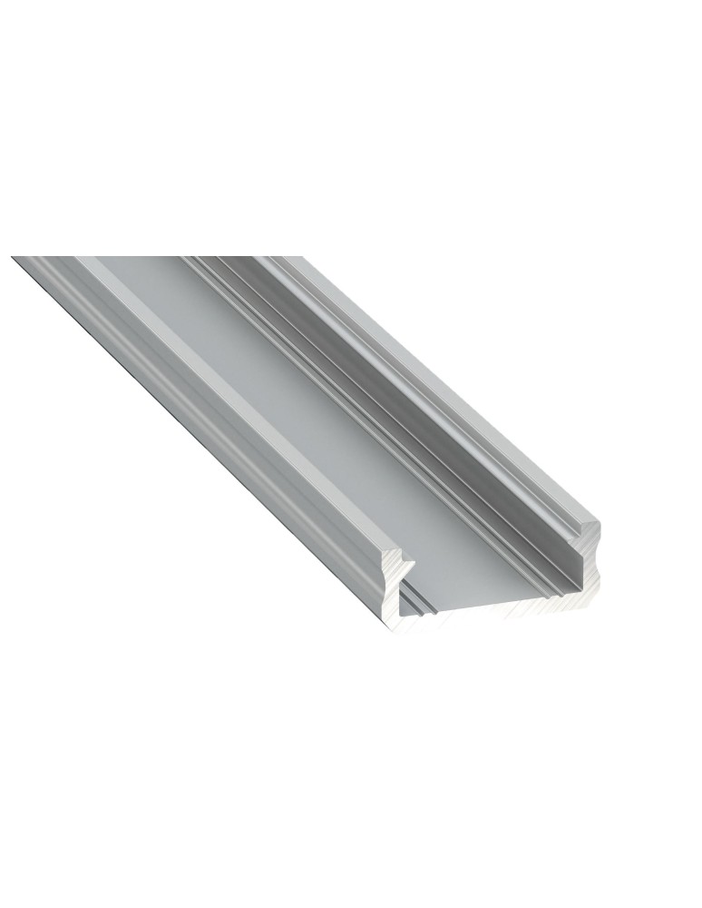 LED profiles - Eko-Light SILVER ALUMINIUM PROFILE TYPE D 1m + SILVER SHIELD EKPR6474 - product kolory-swiatla.pl 1
