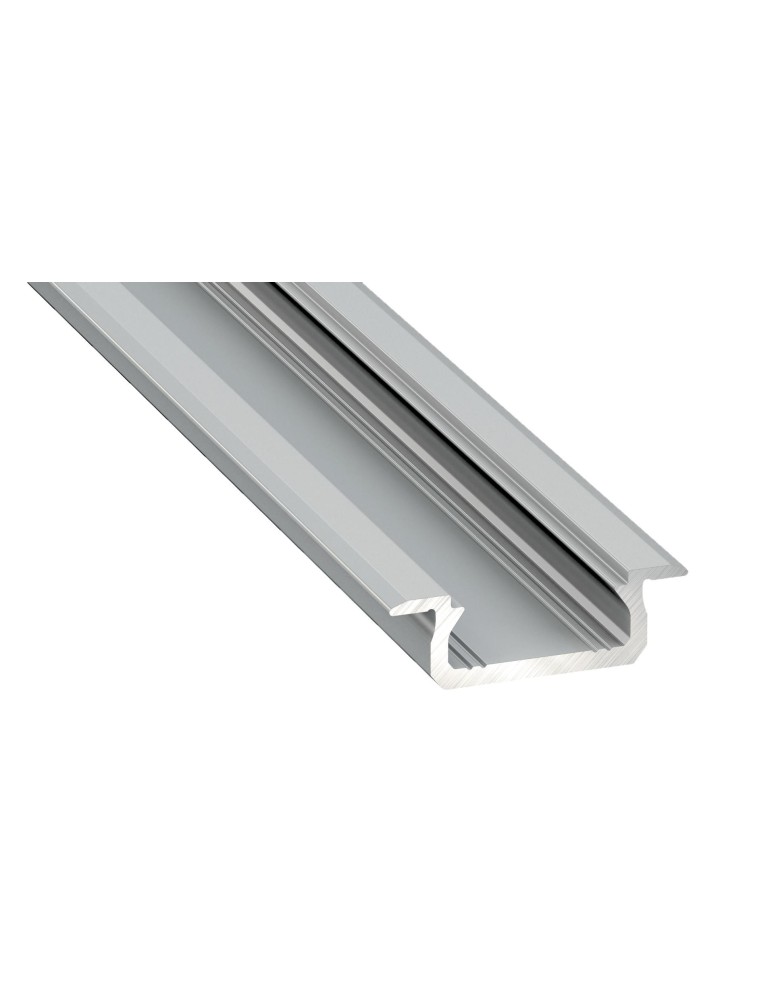LED profiles - Eko-Light ALUMINIUM PROFILE SILVER TYPE Z 1m + SILVER GLASS EKPR6481 - product kolory-swiatla.pl 1