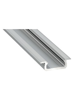 Eko-Light PROFIL ALUMINIOWY SREBRNY TYP Z 1m + KLOSZ MLECZNY EKPR6481
