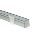 LED profiles - ECO-LIGHT SILVER ALUMINIUM PROFILE TYPE Y 1m + SILVER GLASS EKPR6542 - product 4