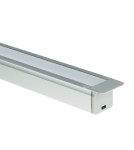LED profiles - Eko-Light SILVER ALUMINIUM PROFILES TYPE G 1m + SILVER GLASS EKPR6559 - product 4