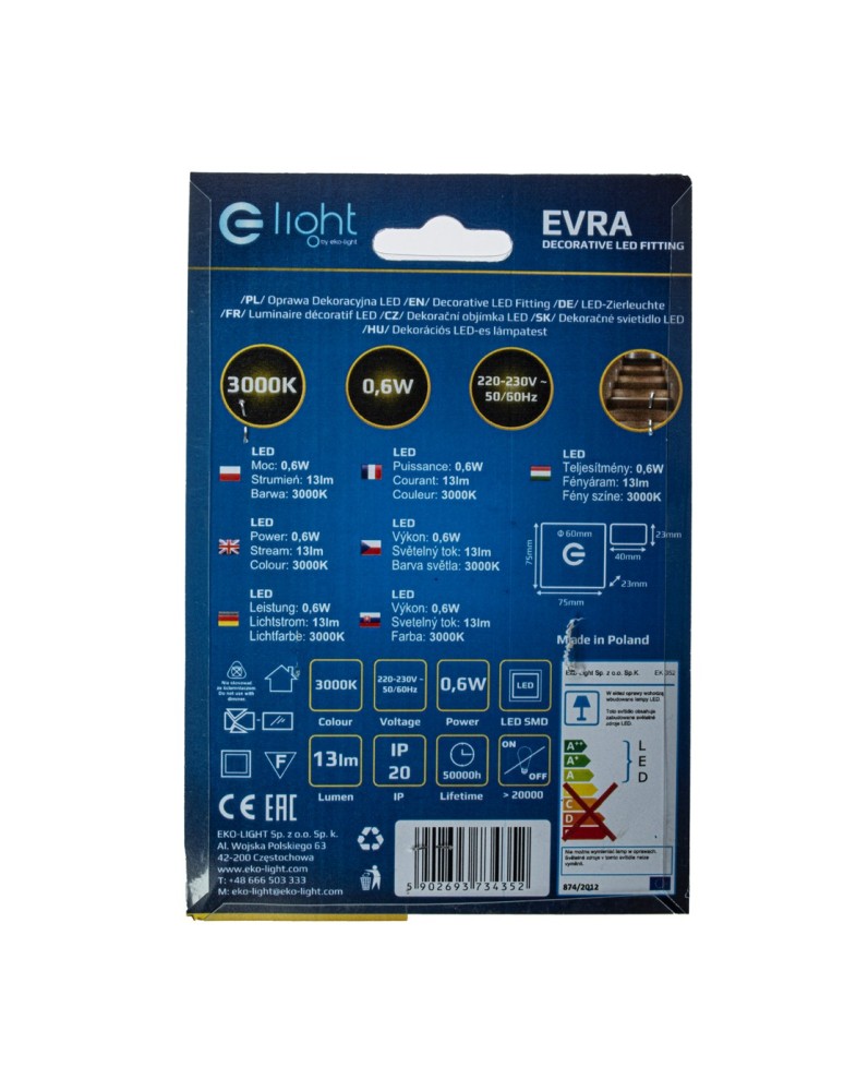 Stair step lighting - Eco-Light EVRA Warm Color 3000K EKS4352 - product kolory-swiatla.pl 5