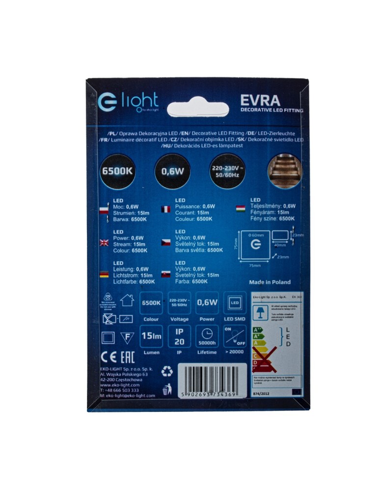 Stair step lighting - Eco-Light EVRA Cold Color 6500K EKS4369 - product kolory-swiatla.pl 5