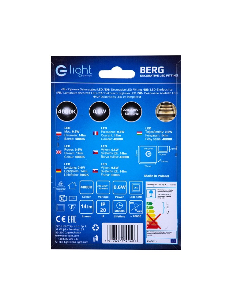 Stair step lighting - Eco-Light BERG Neutral Colour 4000K EKS0407 - product kolory-swiatla.pl 5