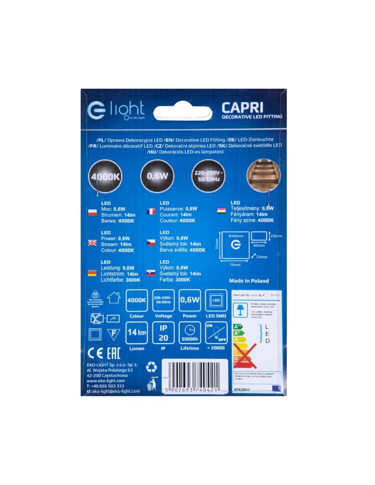 Stair step lighting - Eko-Light CAPRI Neutral Color 4000k EKS0421 - product kolory-swiatla.pl 5