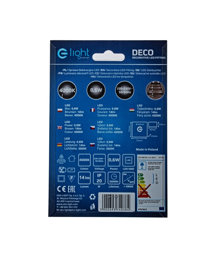 Stair step lighting - Eko-Light DECO Neutral Colour 4000K EKS0384 - product kolory-swiatla.pl 5