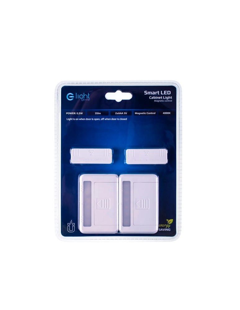 Under-cabinet lamps - Eco-Light Undercabinet Lamp 0.5W 4000K 2xAA EKPL2424 - product kolory-swiatla.pl 4