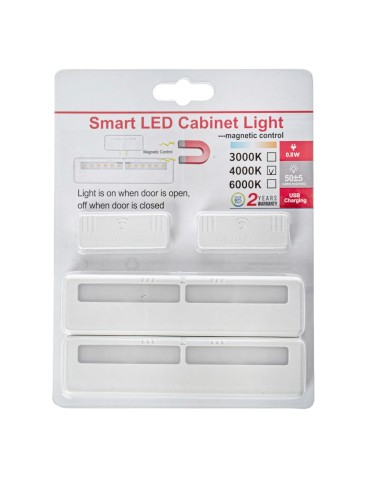 Eco-Light Undercabinet Lamp 0.8W 4000K MicroUSB EKPL2431 - product 2