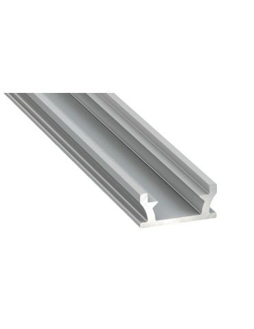 Eko-Light SILVER ALUMINIUM PROFILE TYPE T 2m + SILVER SHIELD EKPR5381