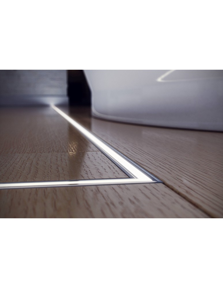 LED profiles - ECO-LIGHT SILVER ALUMINIUM PROFILE TYPE T 1m + SILVER SHIELD EKPR5382 - product kolory-swiatla.pl 5