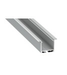 LED profiles - Eko-Light SILVER ALUMINIUM PROFILES TYPE K 2m + MIRACLE GLASS, MOUNTING SPRING EKPR7559 - product 1