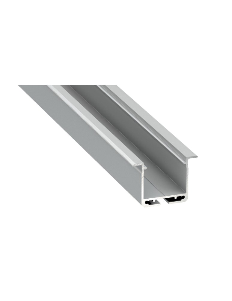 LED profiles - Eko-Light SILVER ALUMINIUM PROFILES TYPE K 2m + MIRACLE GLASS, MOUNTING SPRING EKPR7559 - product kolory-swiatla.pl 1