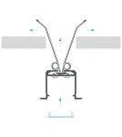 LED profiles - Eko-Light SILVER ALUMINIUM PROFILES TYPE K 2m + MIRACLE GLASS, MOUNTING SPRING EKPR7559 - product 5