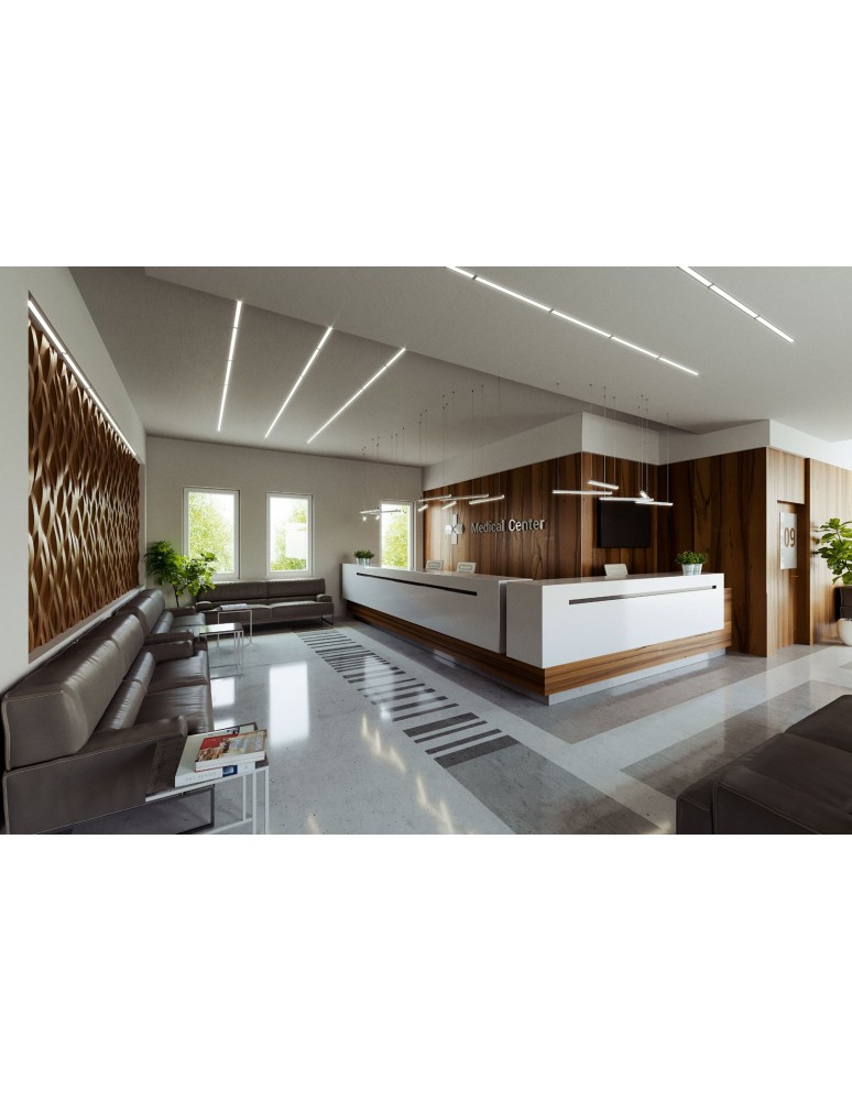 LED profiles - Eko-Light SILVER ALUMINIUM PROFILES TYPE K 2m + MIRACLE GLASS, MOUNTING SPRING EKPR7559 - product kolory-swiatla.pl 7