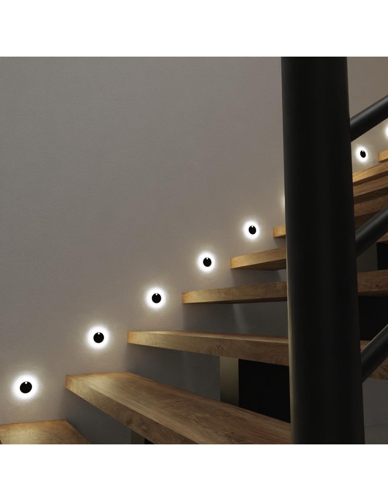 Stair step lighting - Eko-Light OTI BLACK Warm Color 3000K 12V with motion sensor EKS6900 - product kolory-swiatla.pl 4